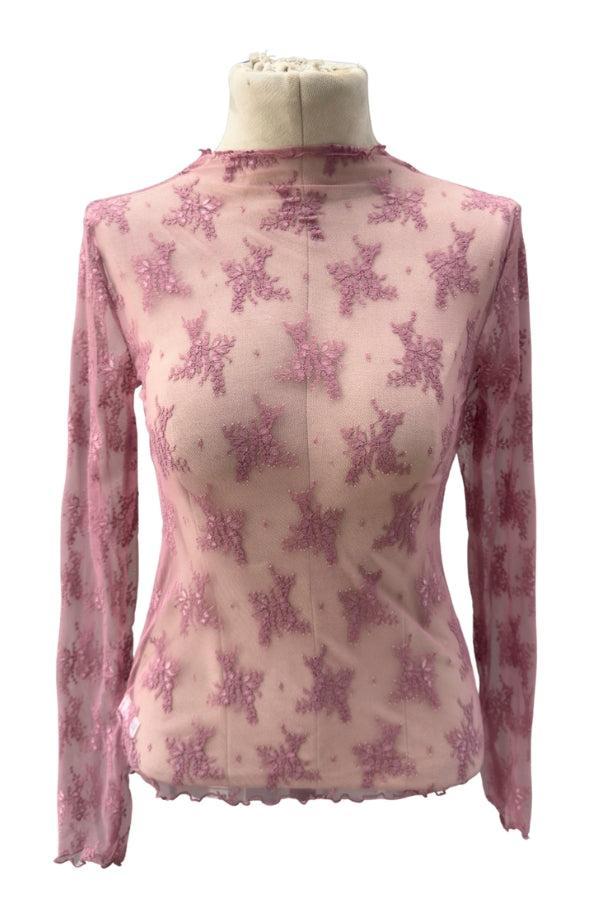 SALE The Raelyn Lace Top in Rose