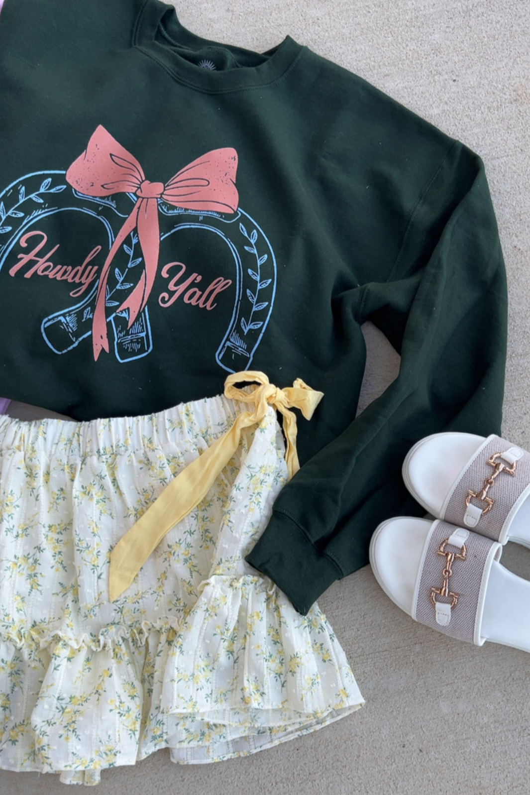 The Mayala Floral Skirt in Yellow