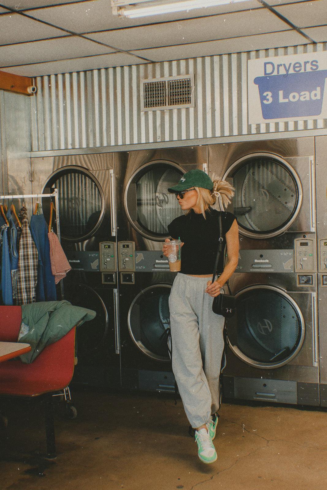 The Maggie Bow Joggers in Grey