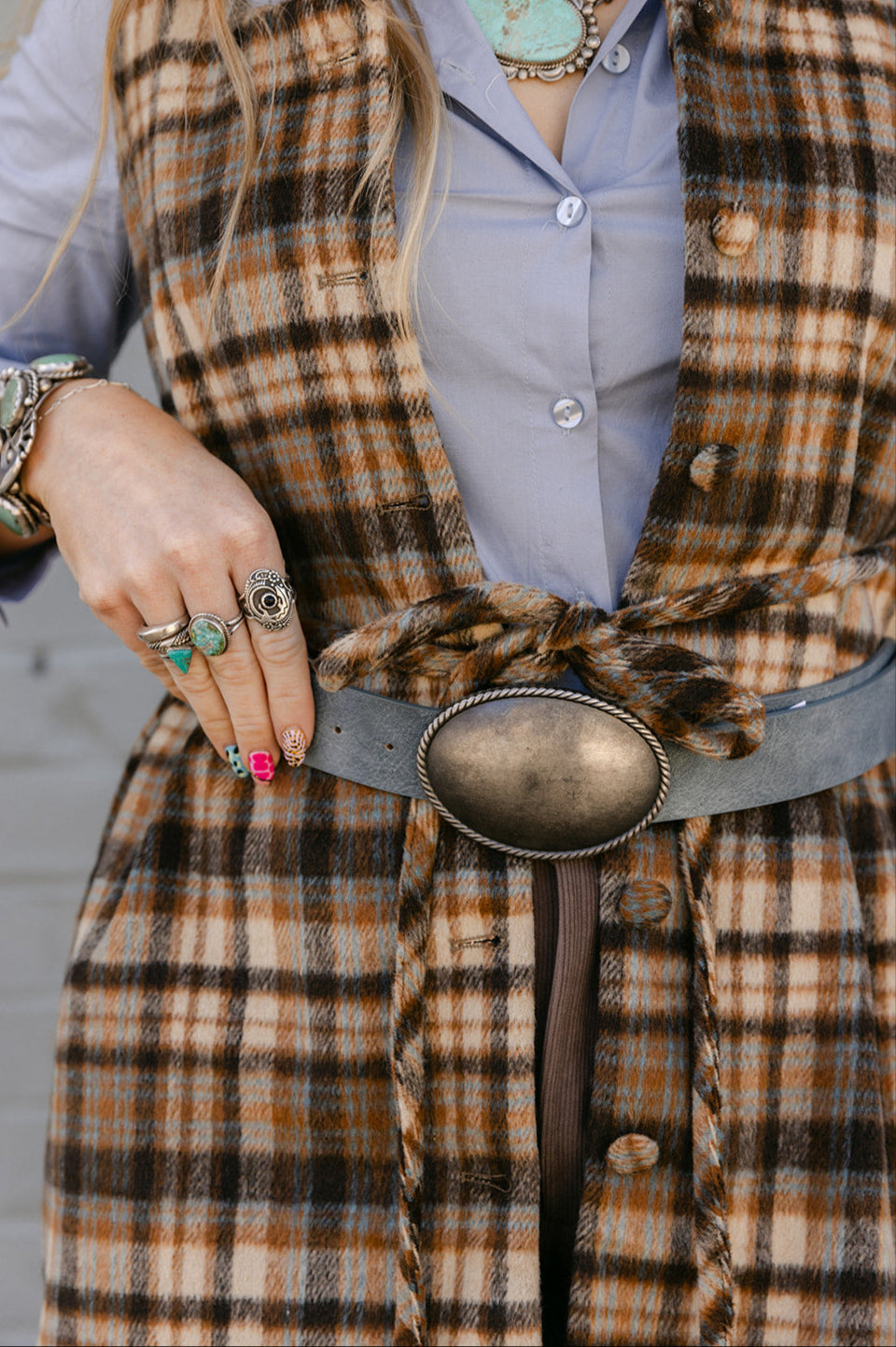 The Myra Belt in Blue