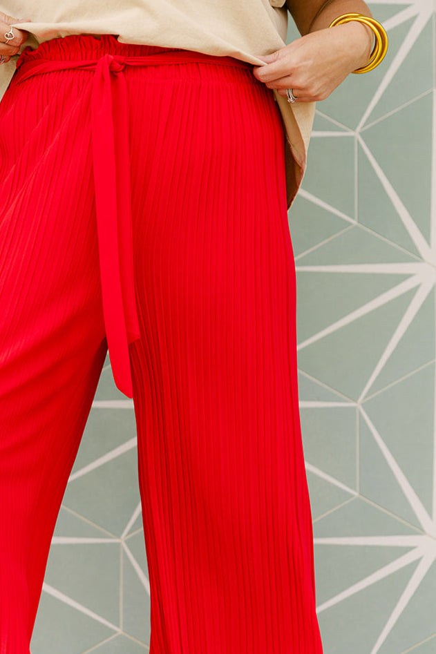 The Casual Cowgirl Pant in Red