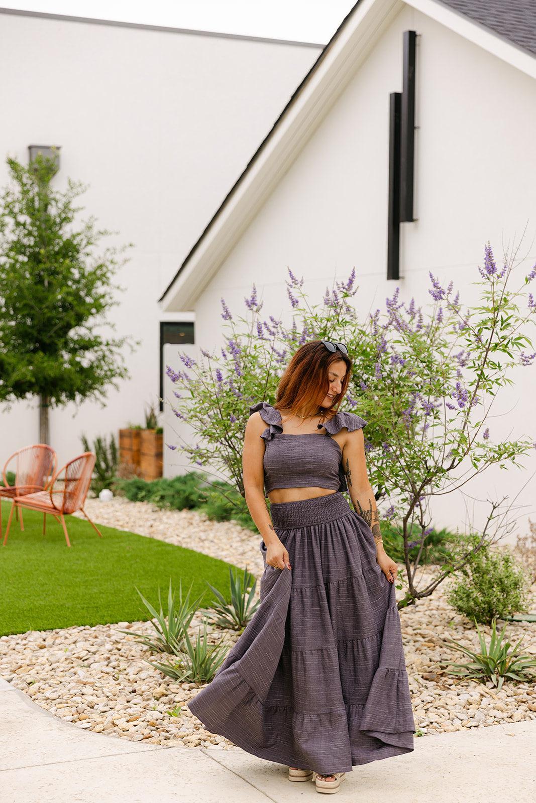 SALE The Ivy Set in Charcoal