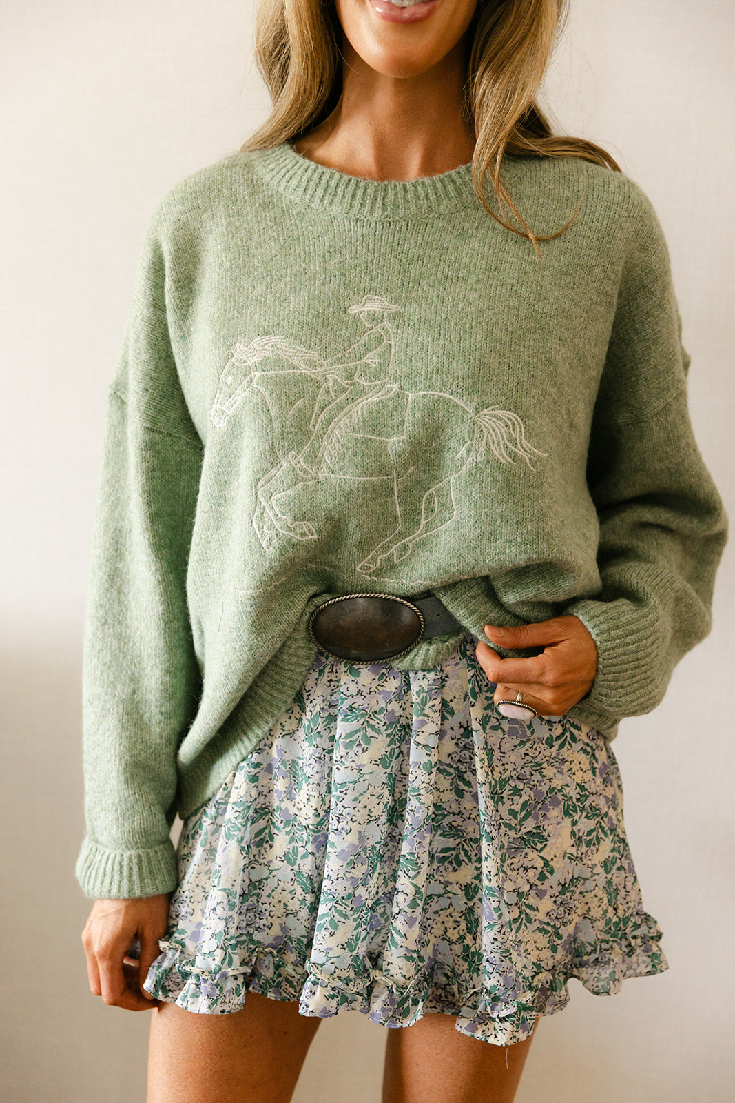 The Myra Belt in Blue