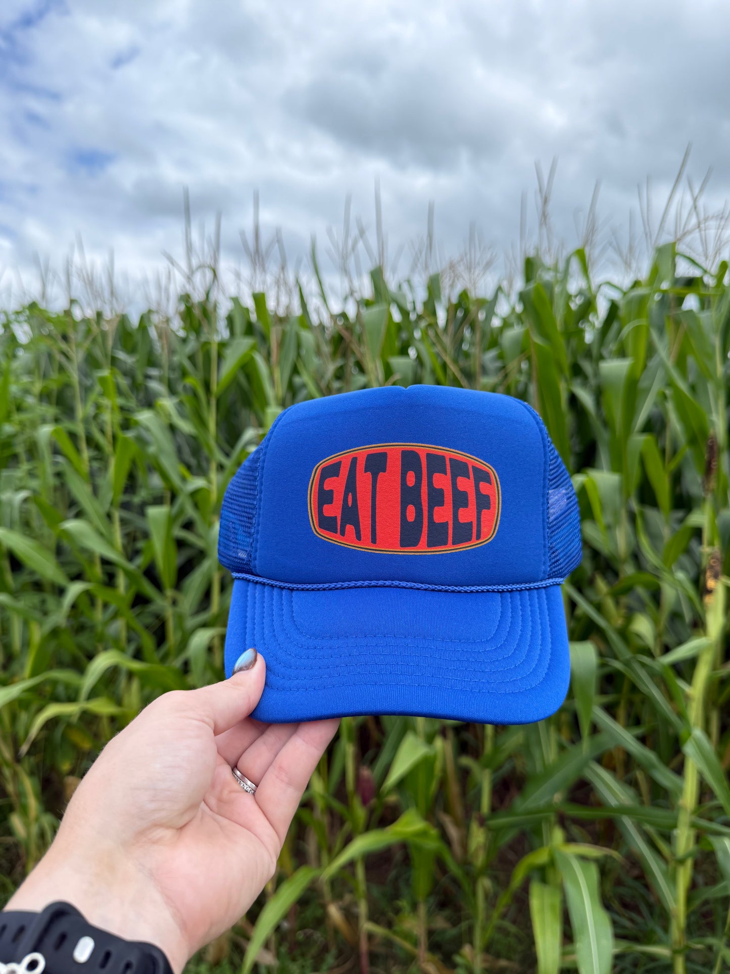 RETRO EAT BEEF: BLUE
