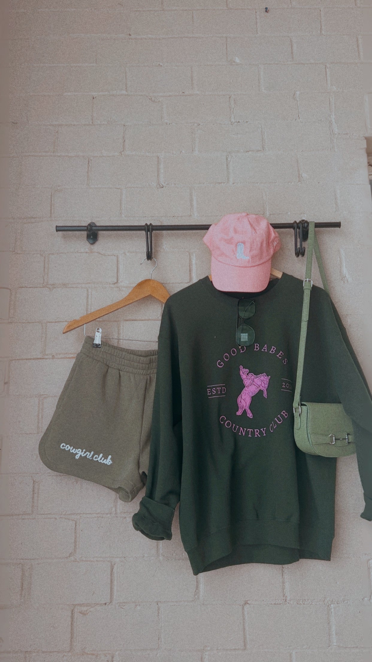 The Cowgirl Club Short in Light Olive