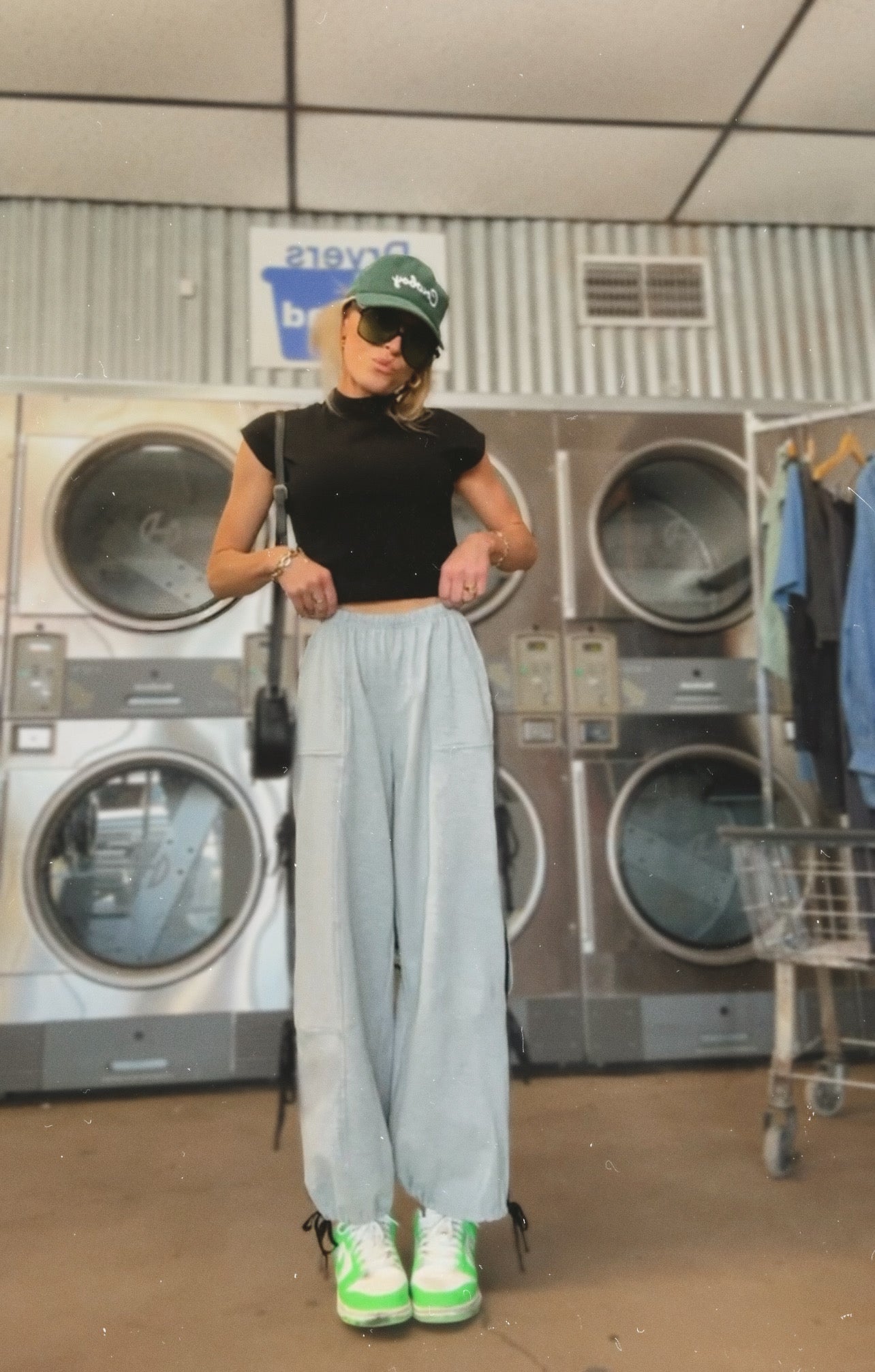 The Maggie Bow Joggers in Grey