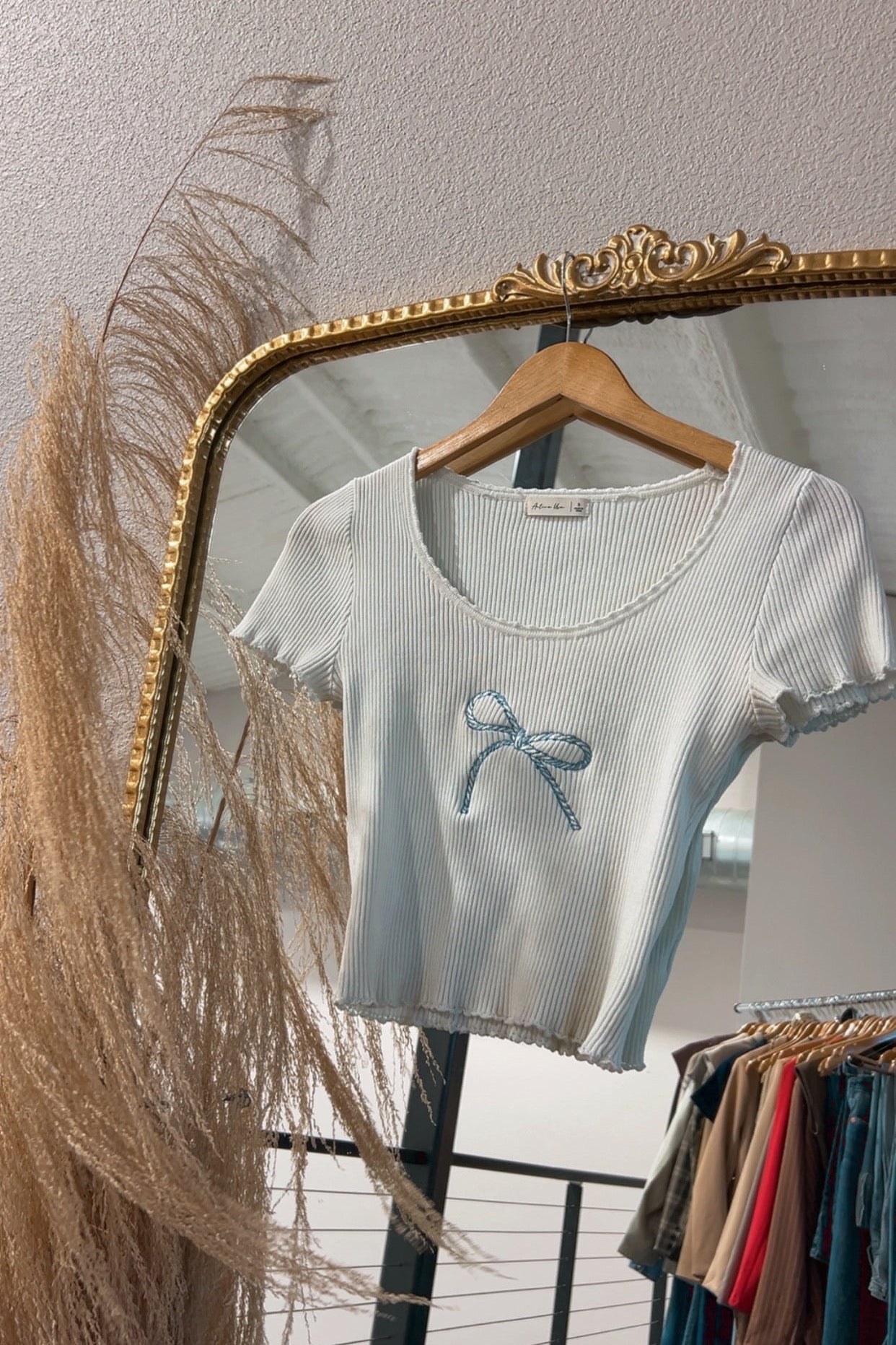 SALE The Rope Bow Top in White