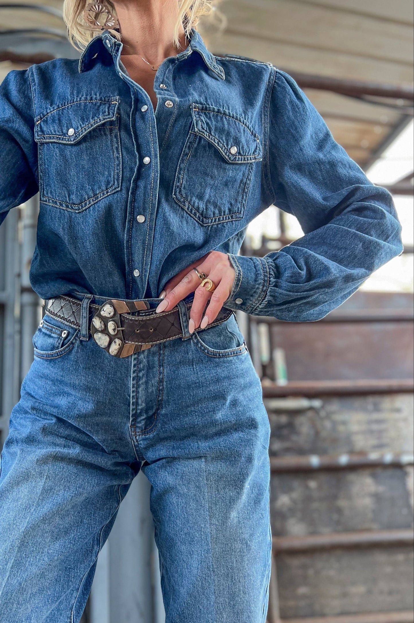 The Rory Denim Top