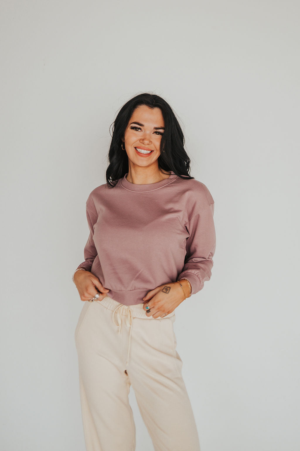 The Team Roper Sweatshirt in Mauve