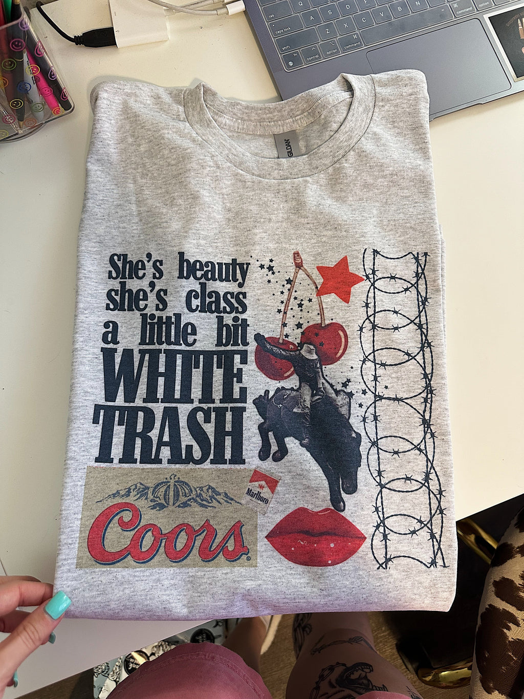 White Trash TEE or CREWNECK