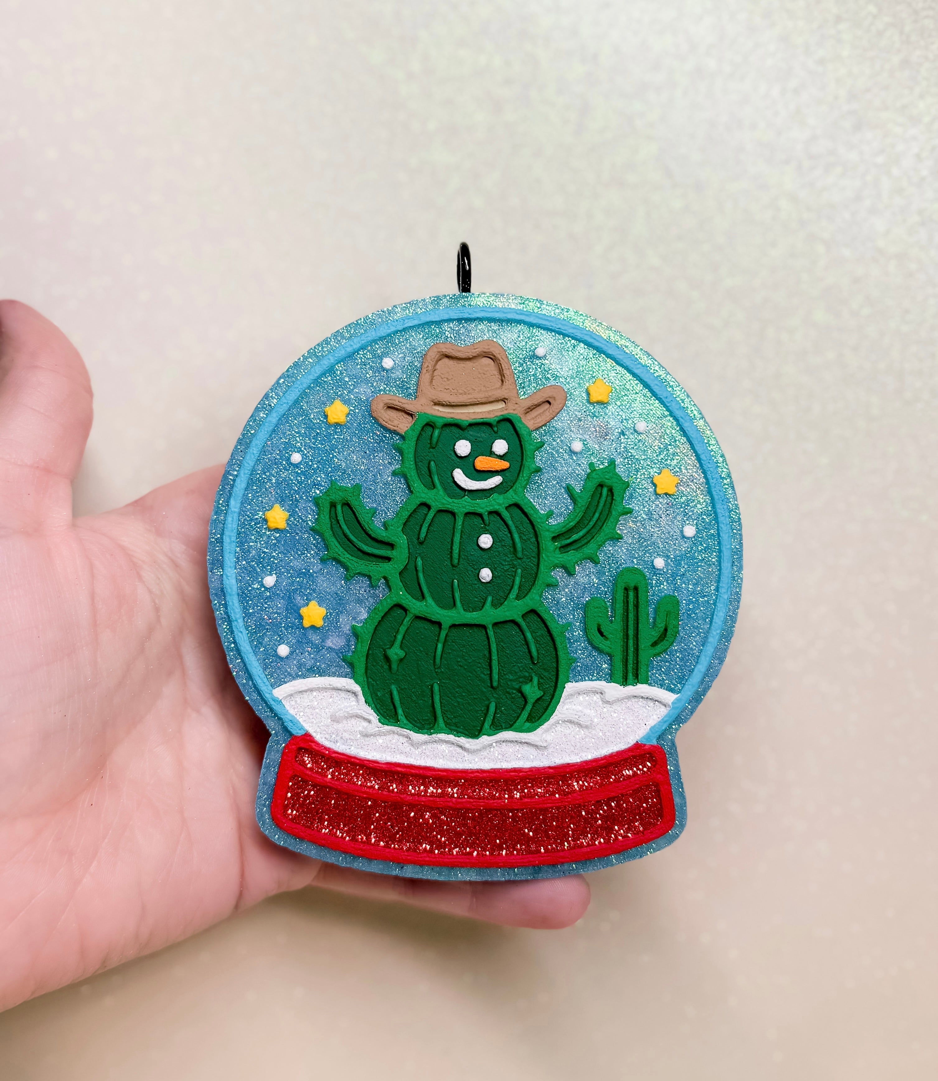 Cactus Snowman Freshie