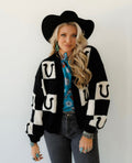 The Horseshoe Cardigan in Black LARGE