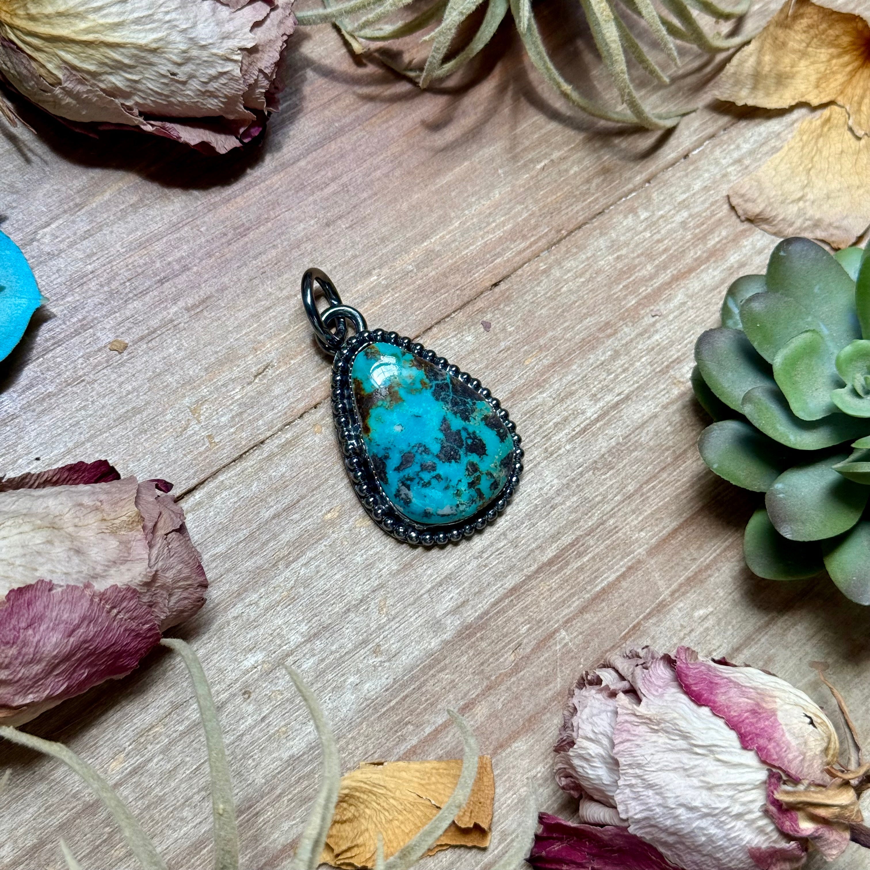 MJ Turquoise Statement Pendant