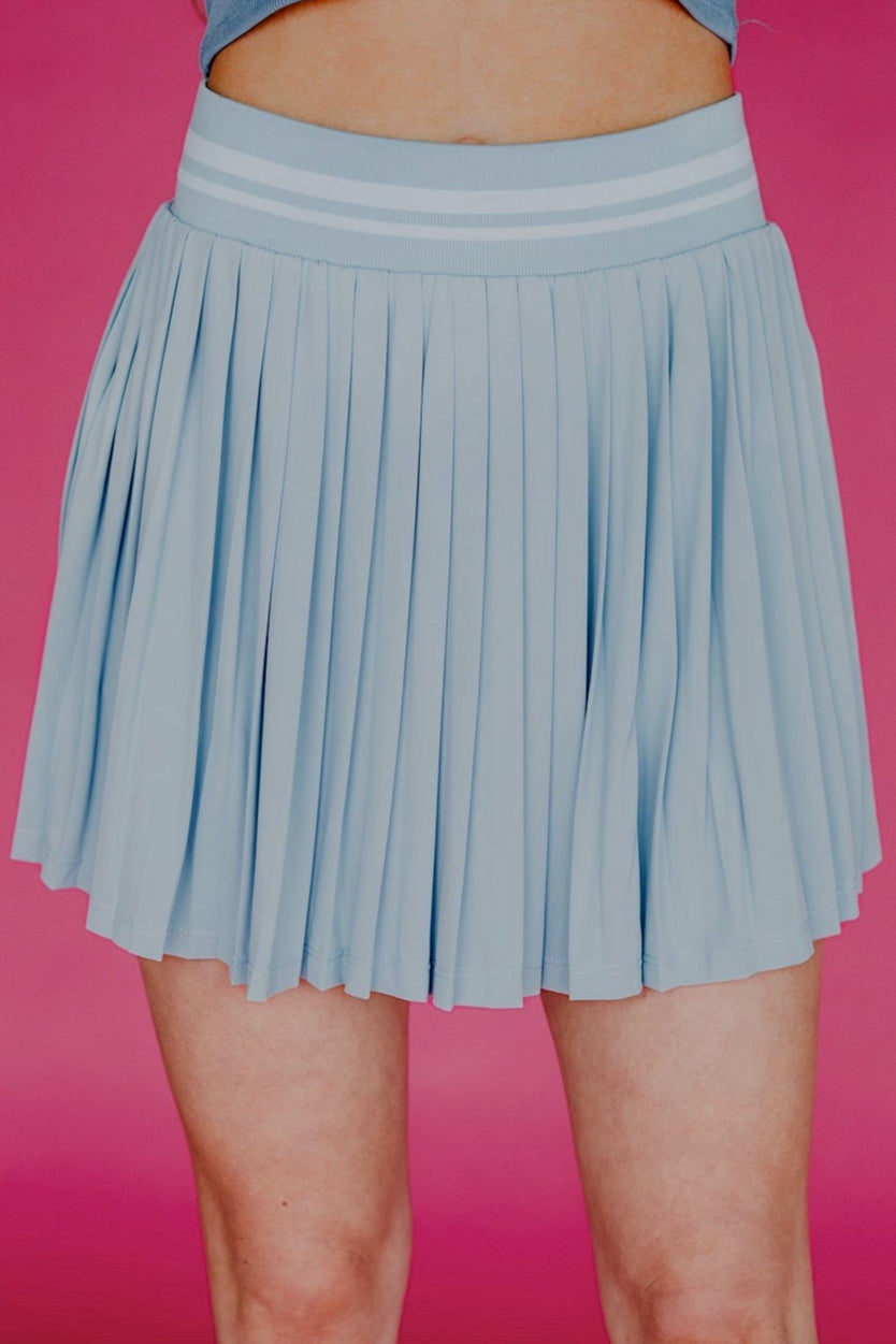 The Jensen Tennis Skirt in Blue