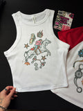 Wild Card Cowboy Cropped Tank