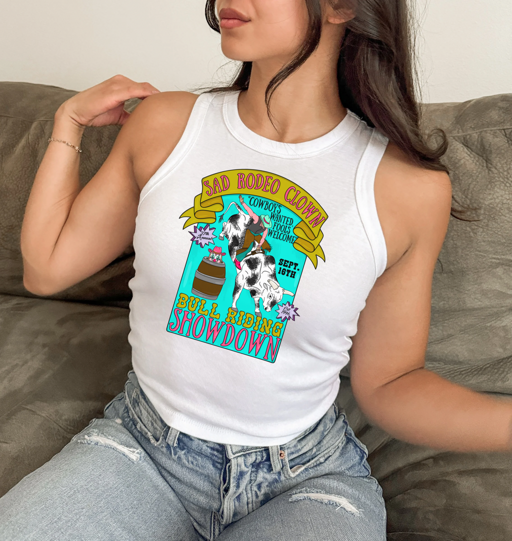 Rodeo Poster Cropped Tank