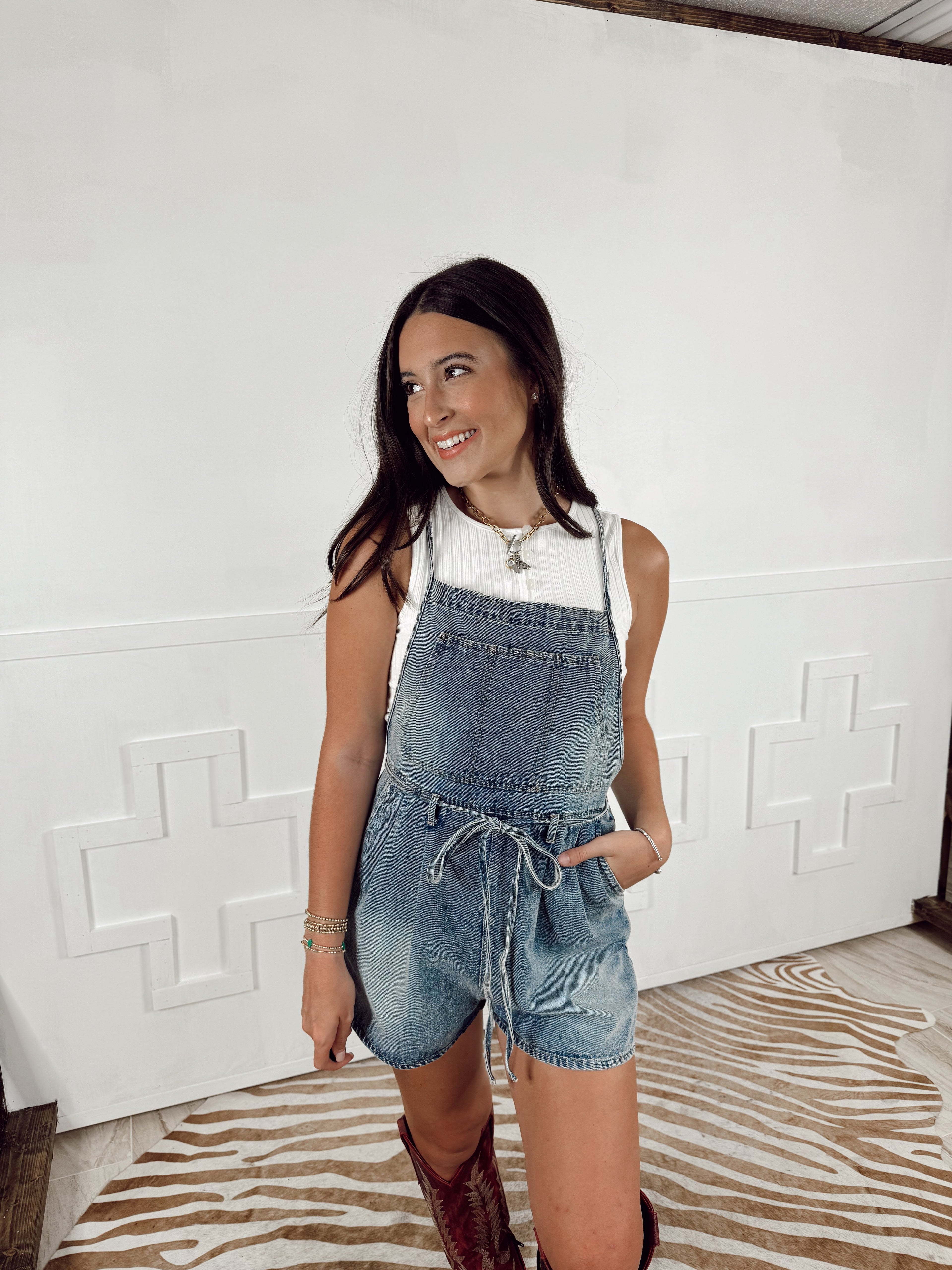 The Durango Denim Romper EXTRA SMALL