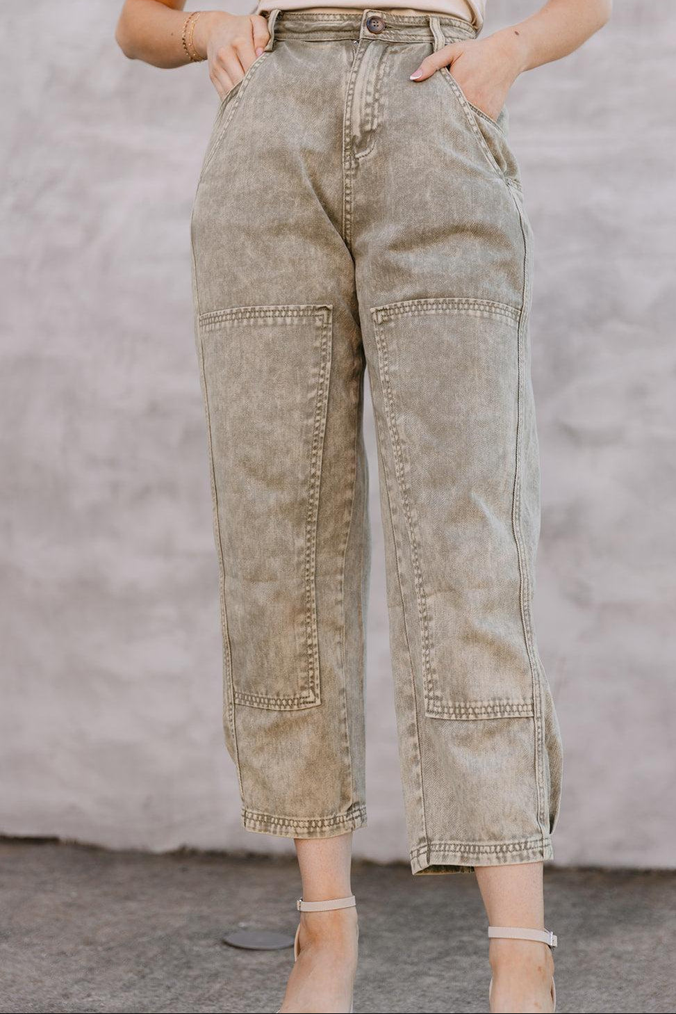 SALE The Selina Barrel Pant in Olive