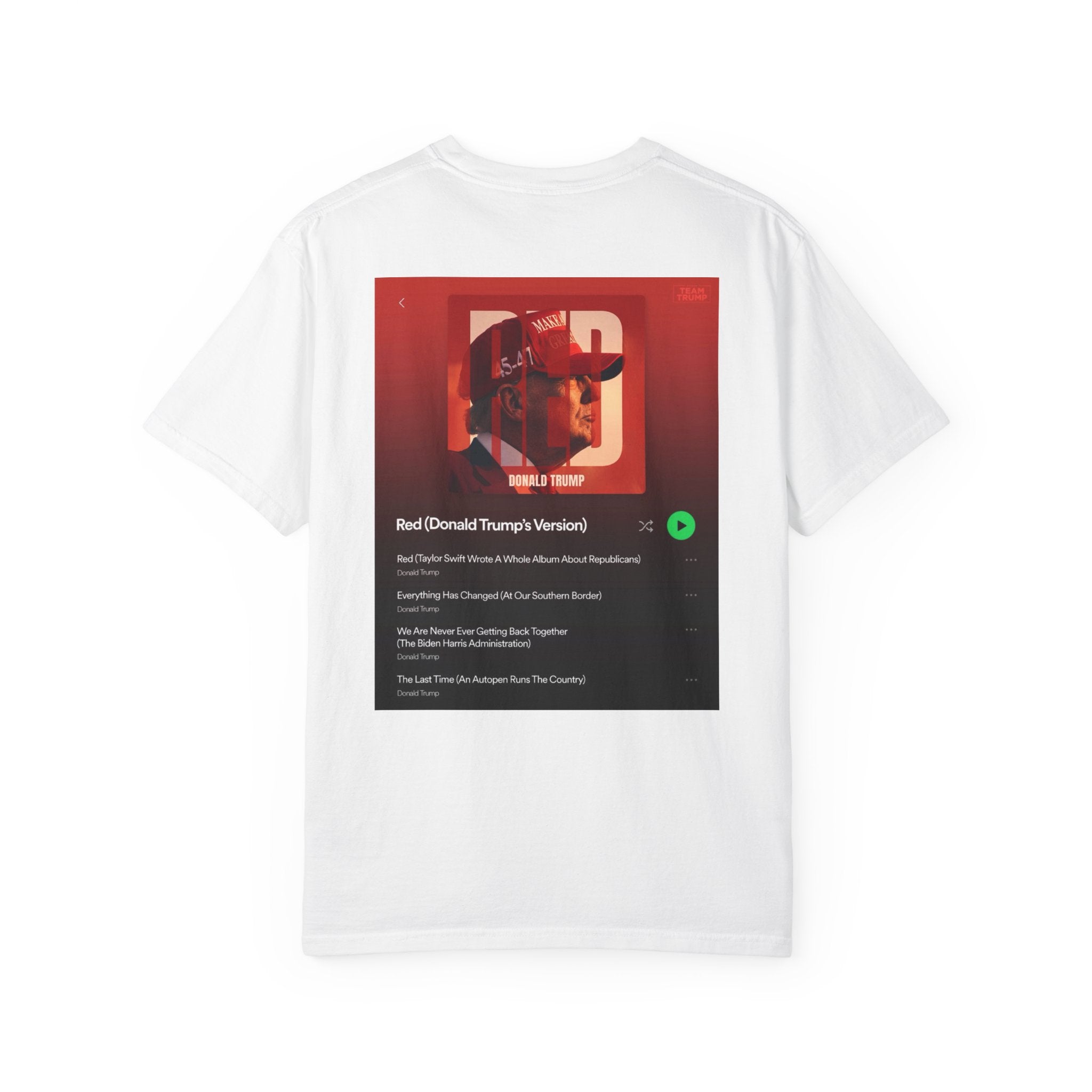 Political Portrait T-Shirt — Bold RED Graphic Tee
