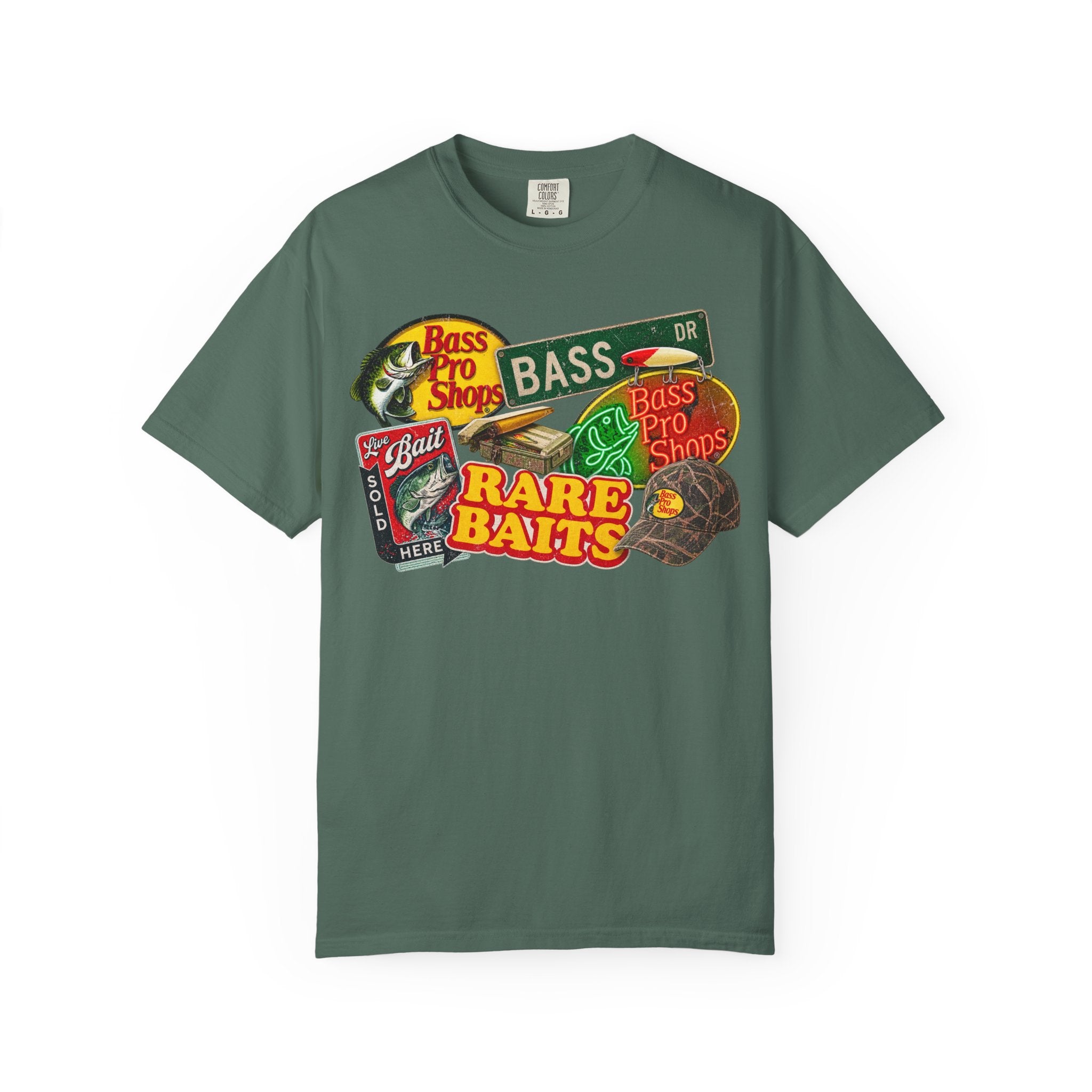 Bass Pro Shops Vintage Patch T-Shirt — Rare Baits Graphic Tee