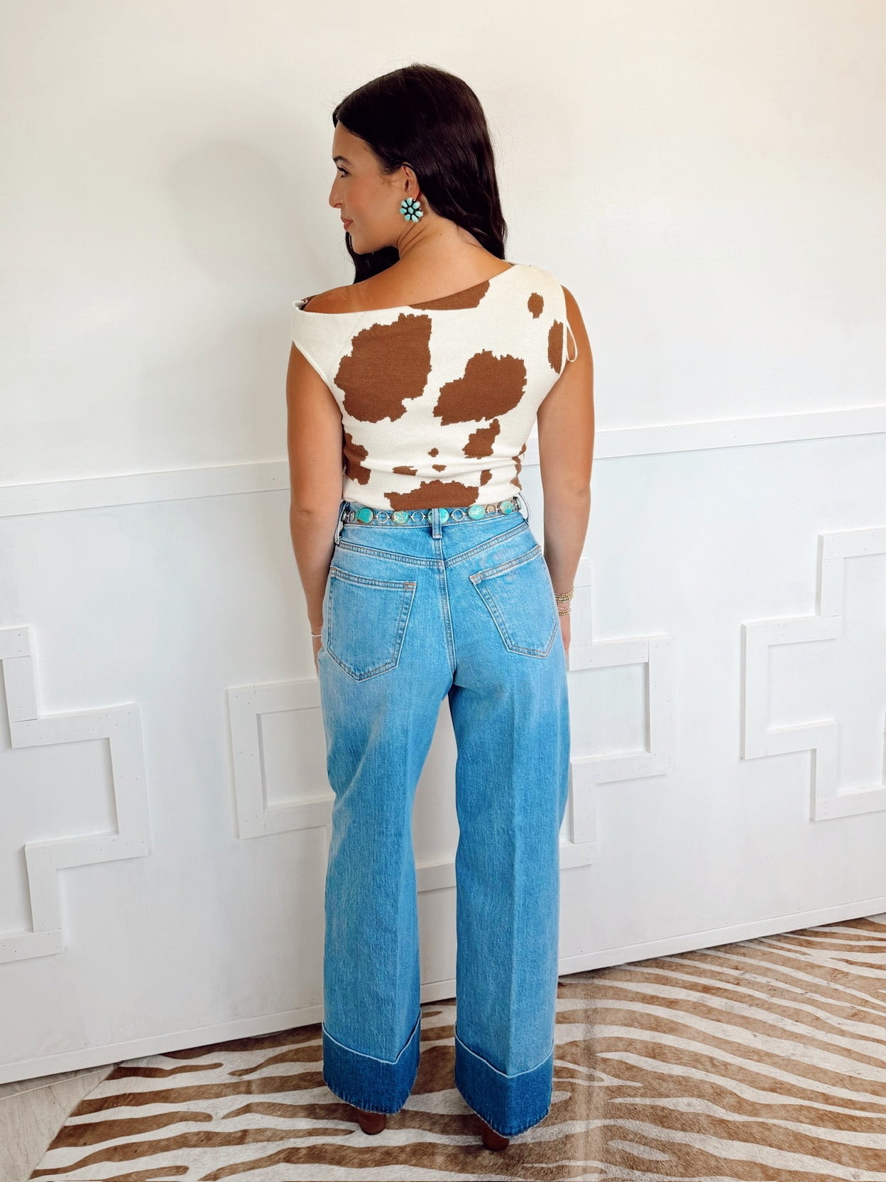 The Athens Top in Animal Print EXTRA SMALL