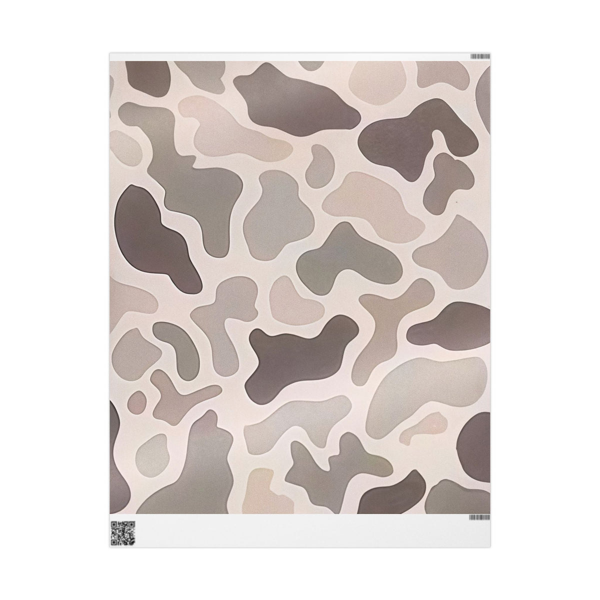 Neutral Camouflage Wrapping Paper