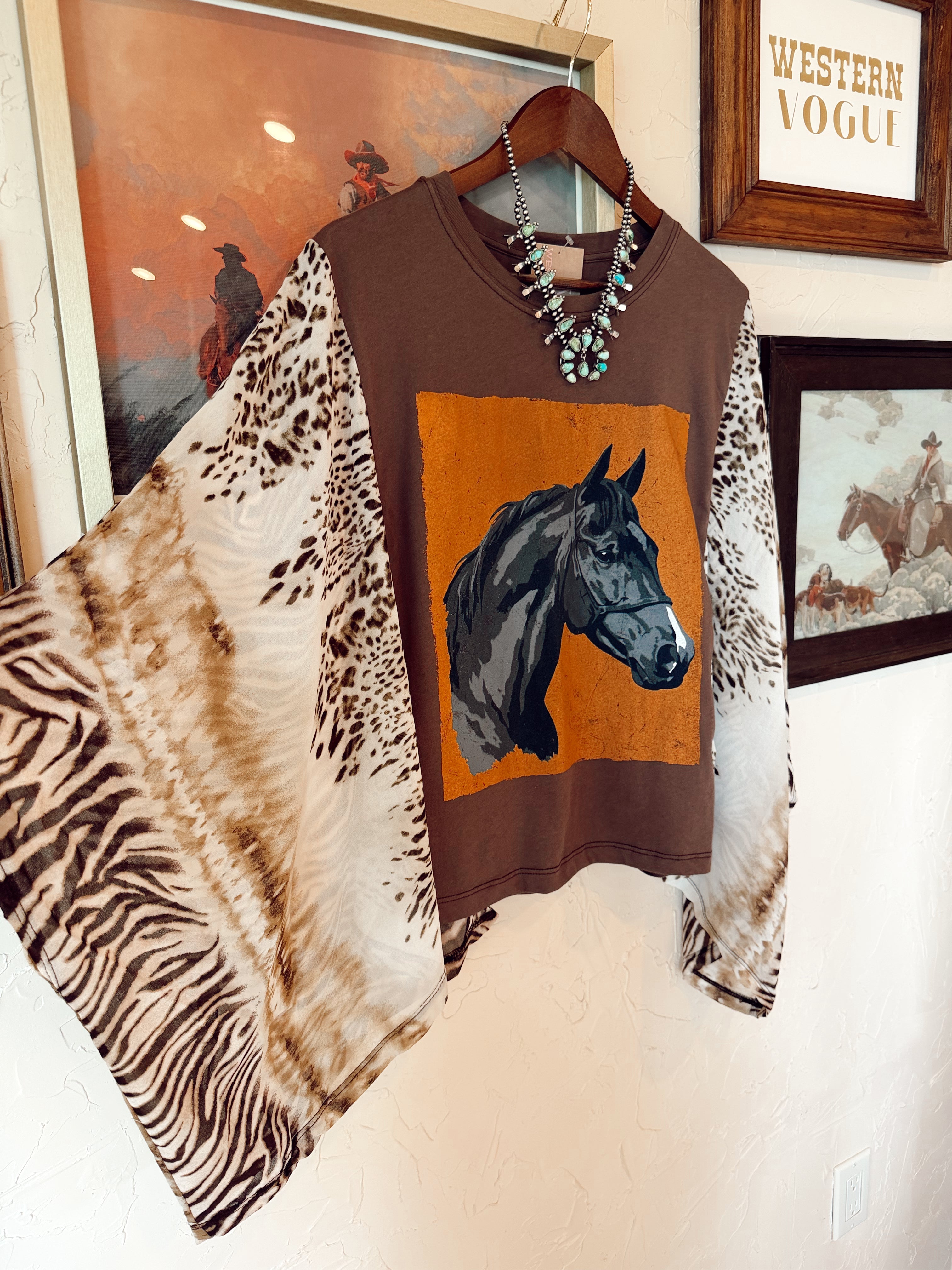 The Langley Animal Print Top