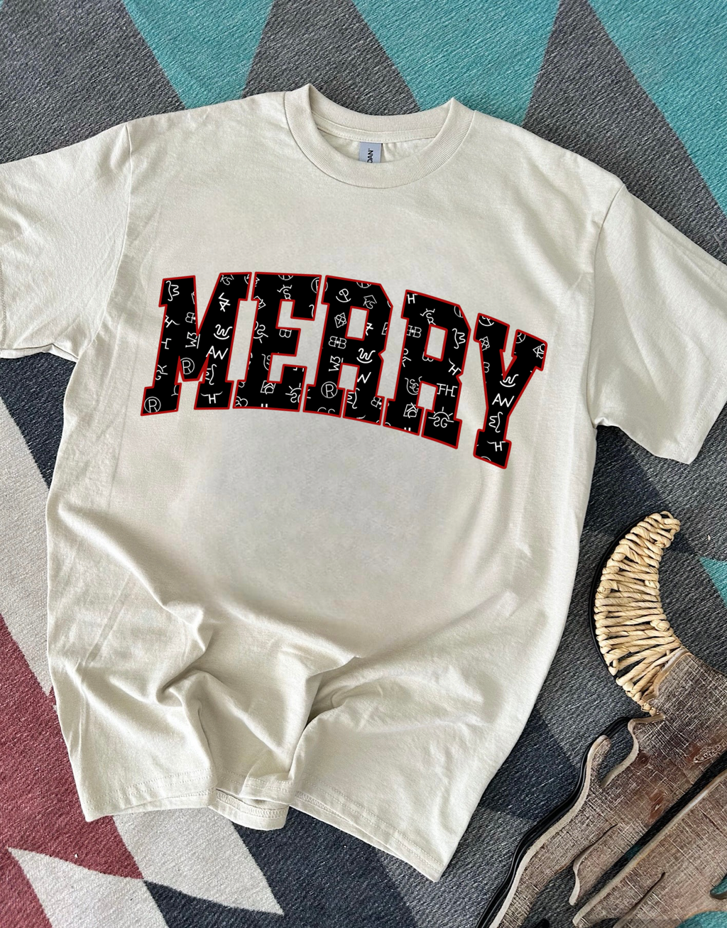 Cattle Brand Merry Tee or Crewneck