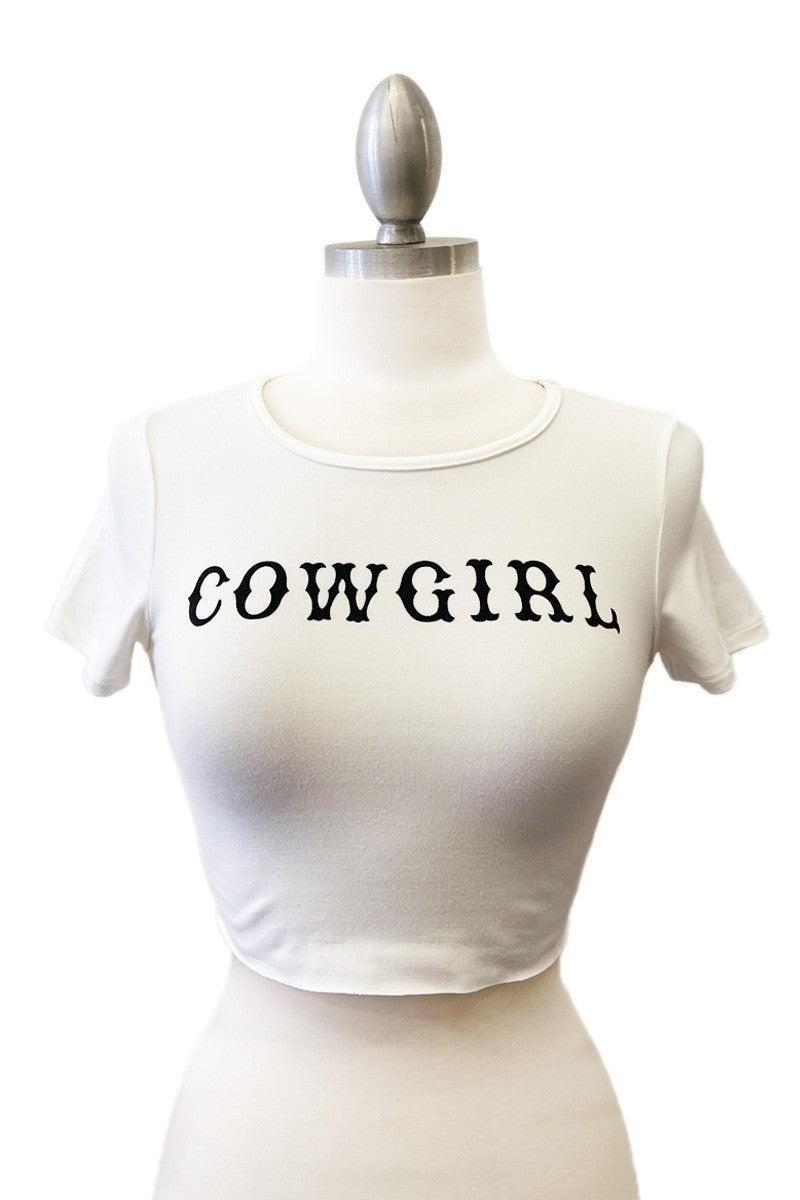 SALE The Cowgirl Mini Tee in Cream