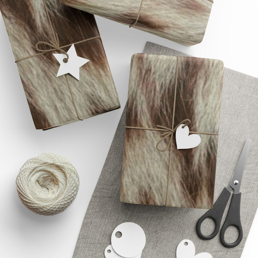 Wrapping Paper – Cozy Faux Fur Animal Print Gift Wrap