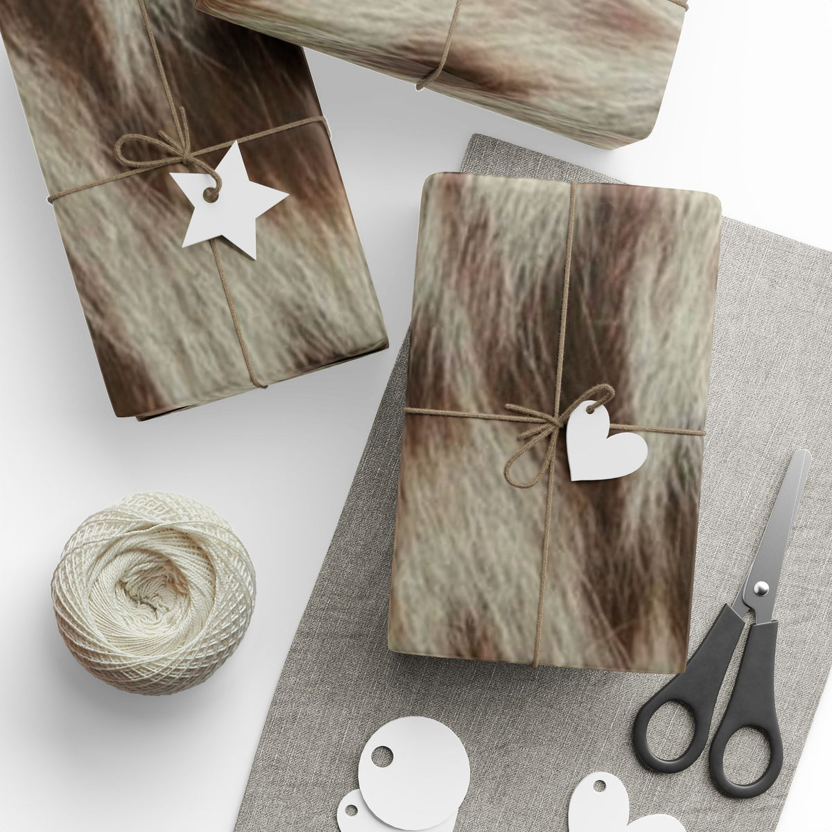 Wrapping Paper – Cozy Faux Fur Animal Print Gift Wrap