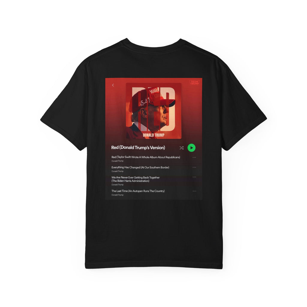 Political Portrait T-Shirt — Bold RED Graphic Tee