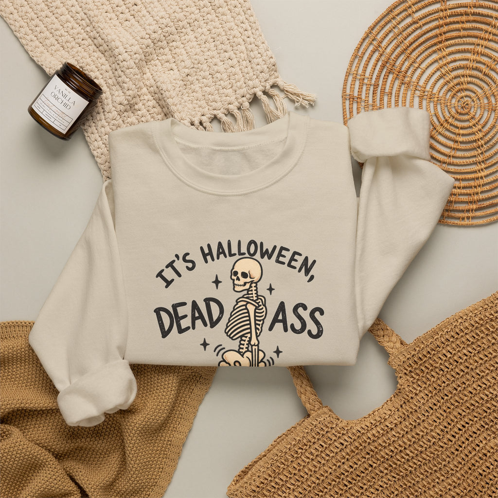 It’s Halloween Dead Ass Skeleton Crewneck Sweatshirt