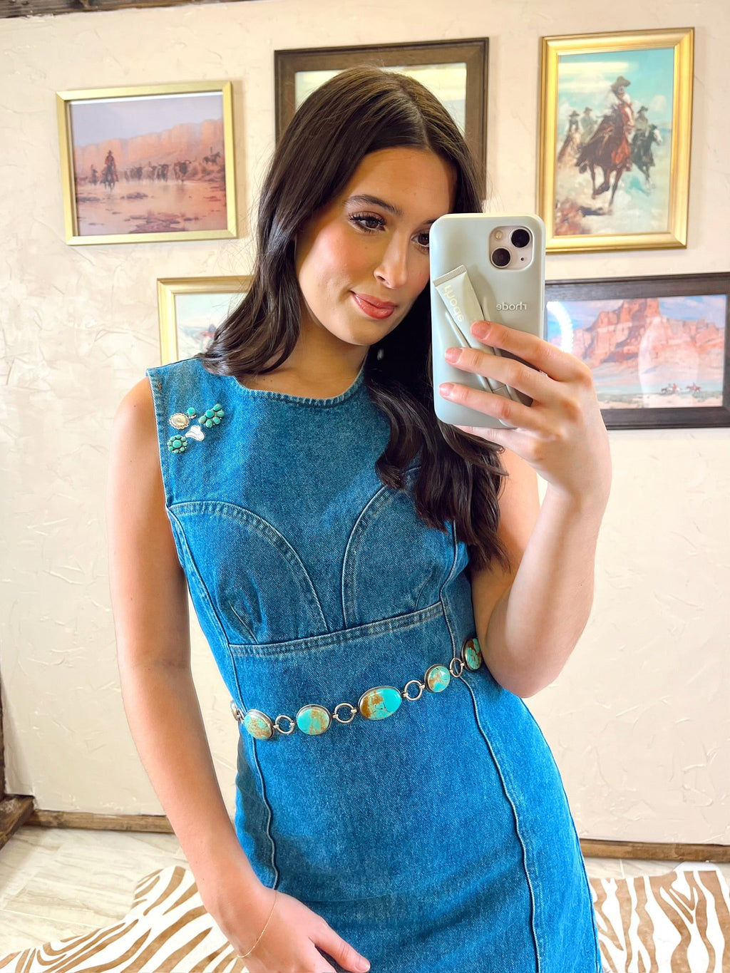 The Dallas Denim Dress-SMALL