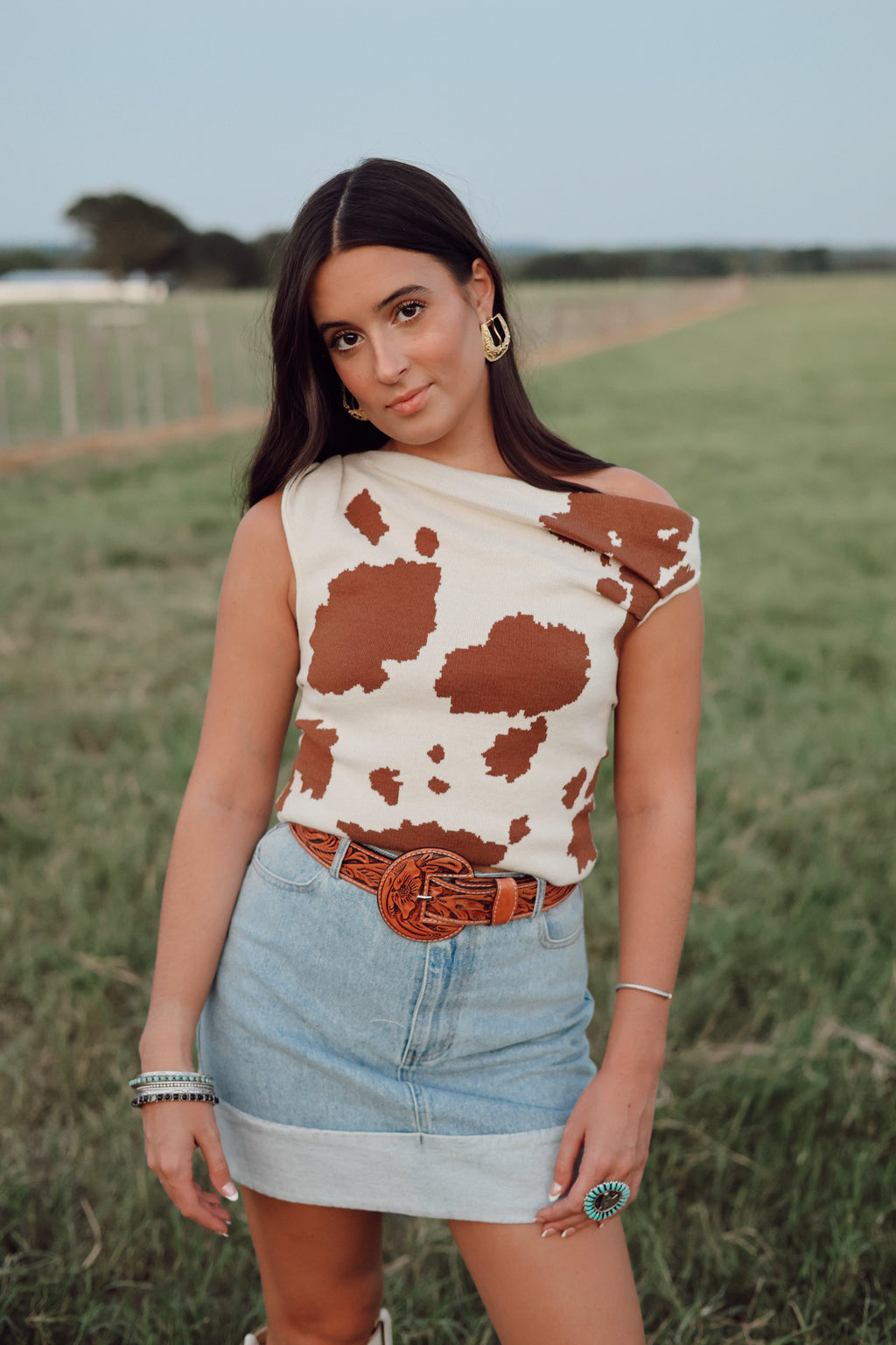 The Athens Top in Animal Print EXTRA SMALL