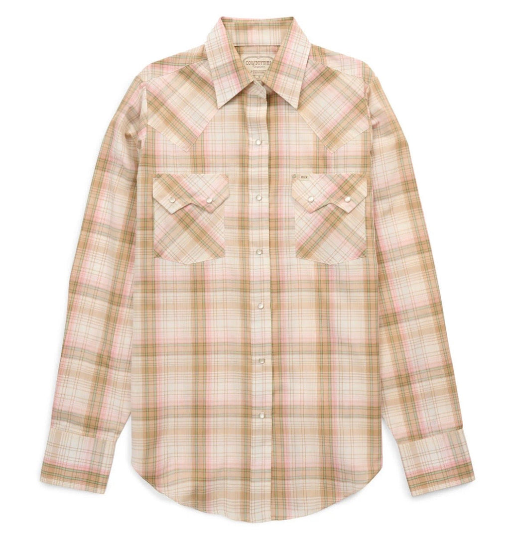 The Cowboygirl Buttermilk Plaid Granddaddy Snap Shirt