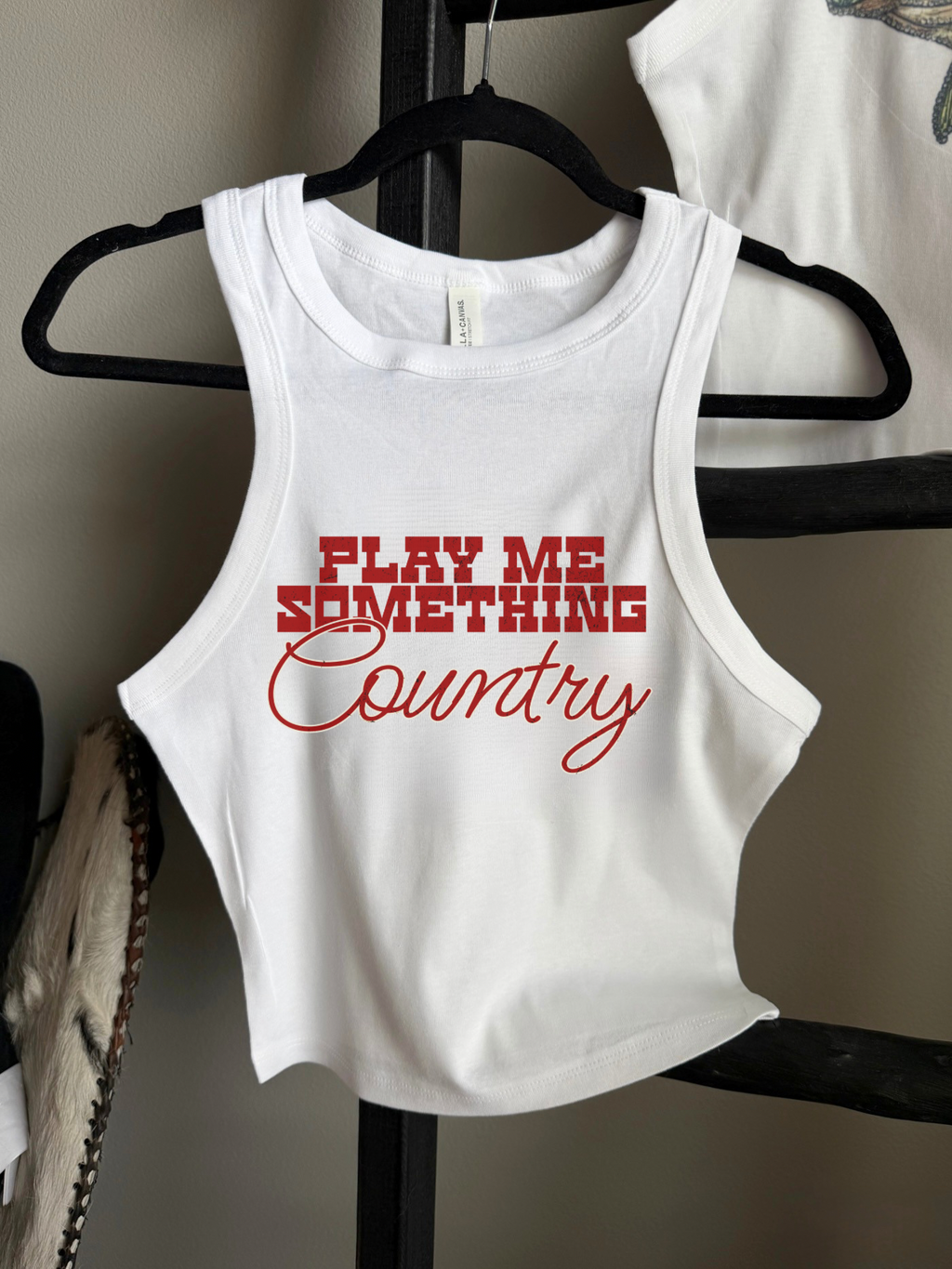 Play Me Something Country Cropped Tank