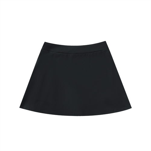 Backroad Babe High-Waist Pocketed A-Line Skirt