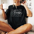 Freedom Typography T-Shirt — Inspirational Word Cloud Graphic Tee