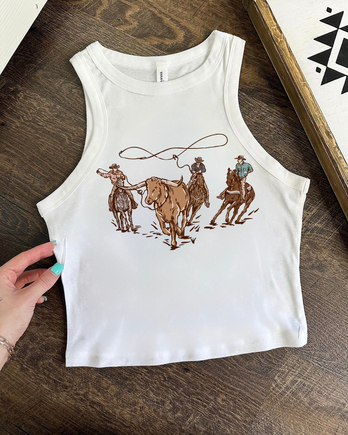 Cowboys Cropped Tank