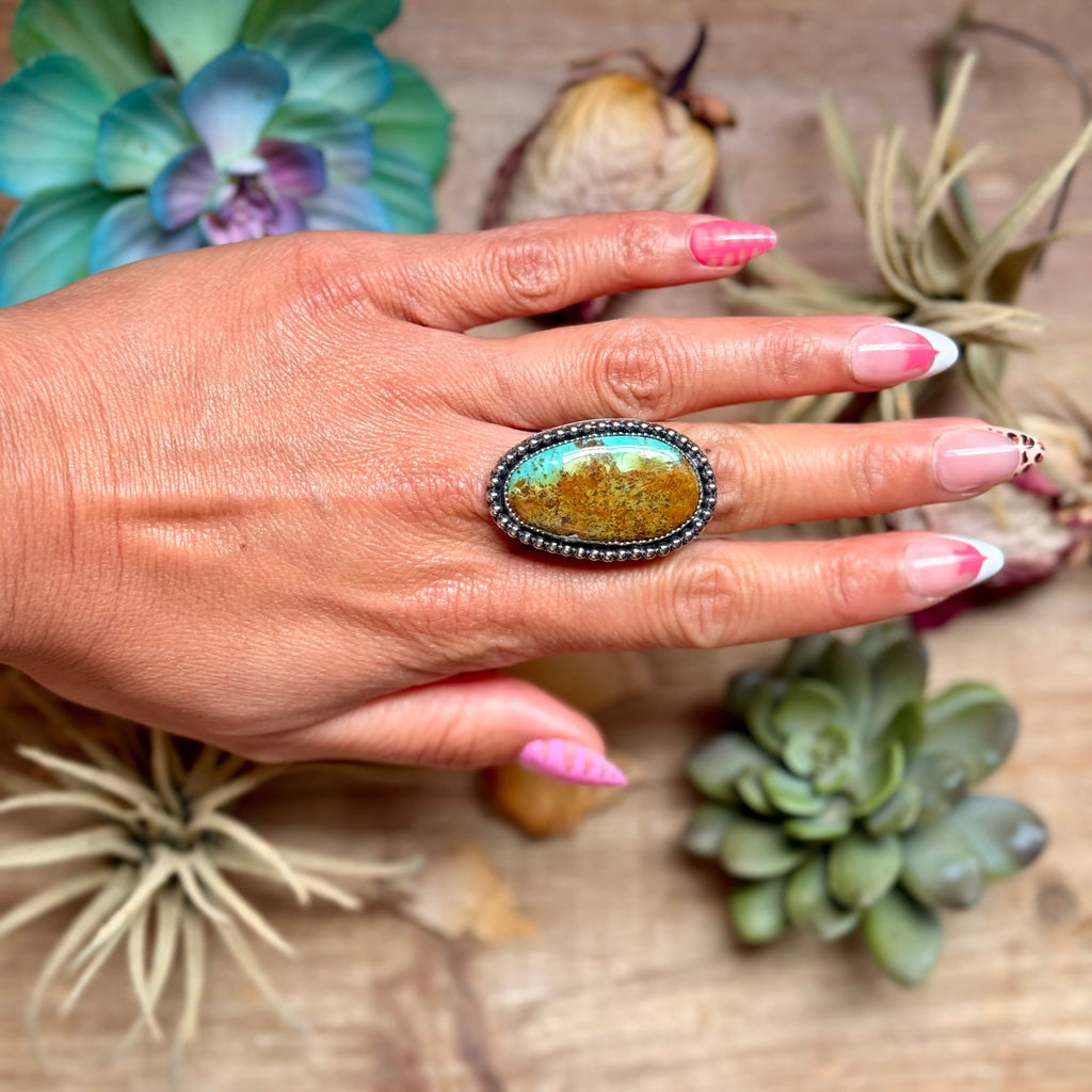 MJ Turquoise Ring – Sterling Silver