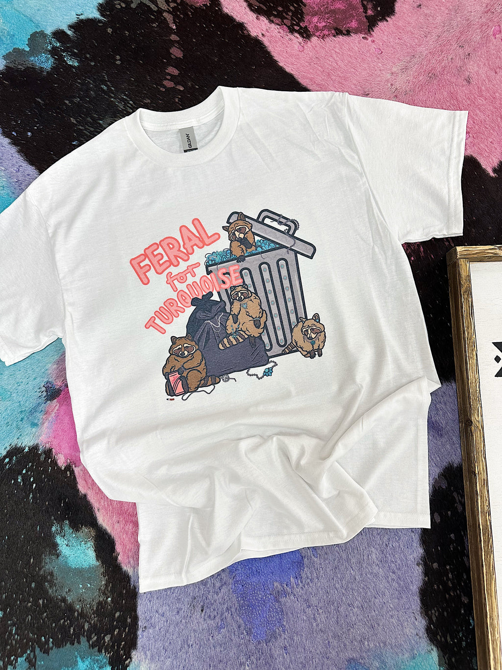 Feral for Turquoise TEE or CREWNECK