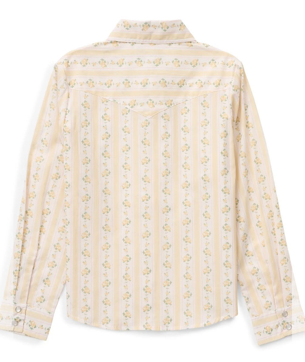The Girls Buttermilk Rose Granddaddy Western Snap Shirt