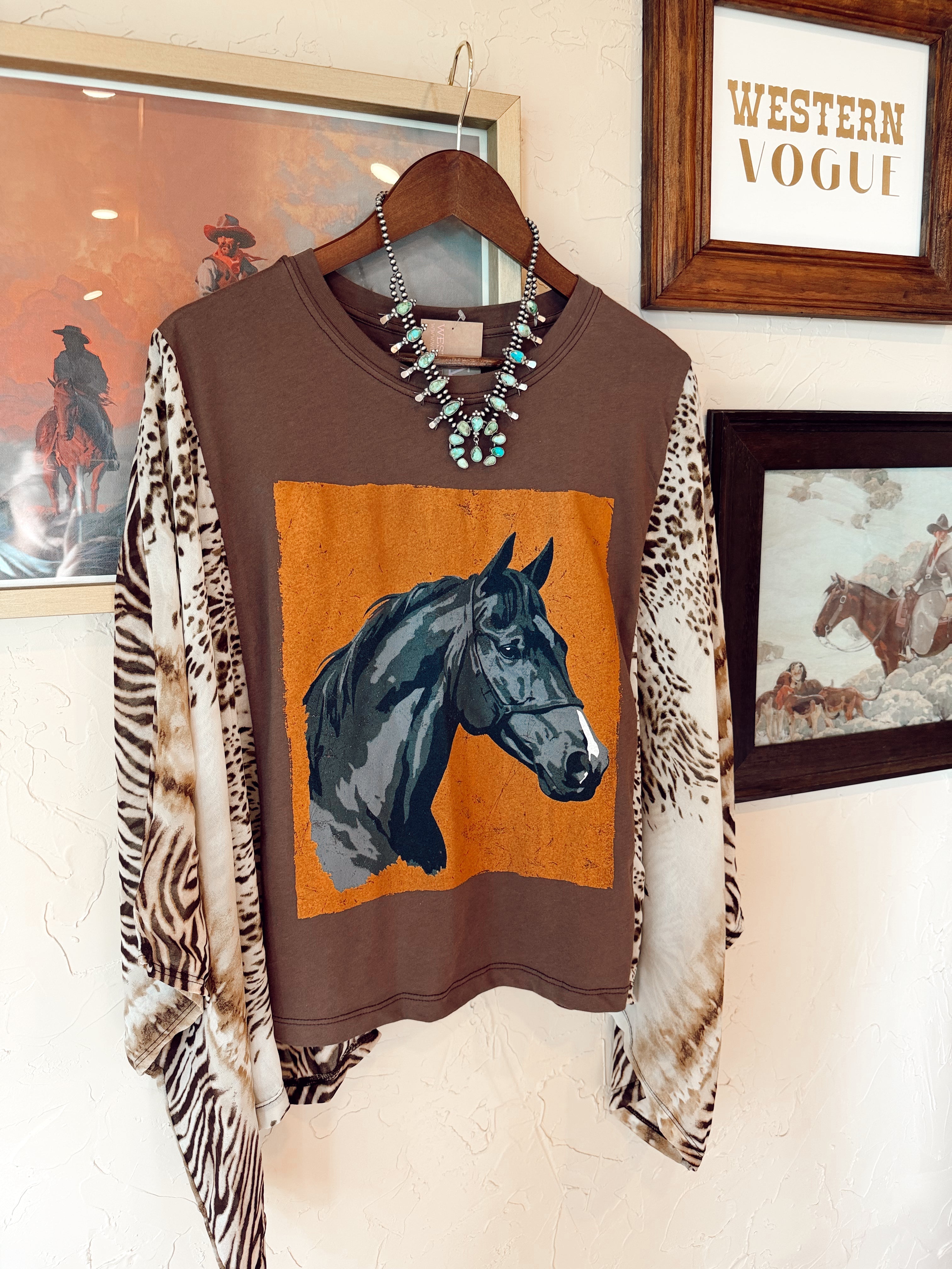 The Langley Animal Print Top