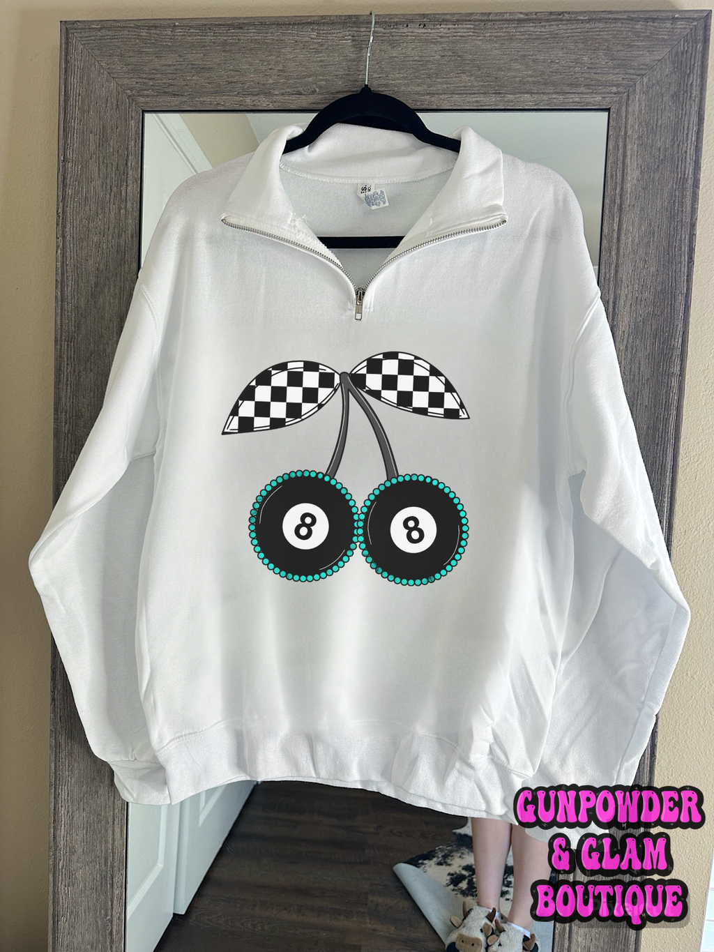 8 Ball Cherries Quarter Zip