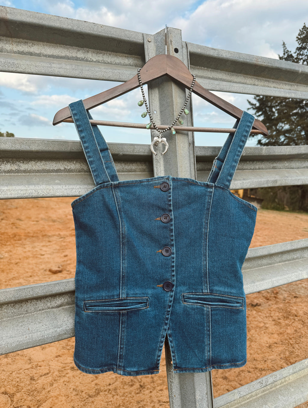 The Lenny Denim Top