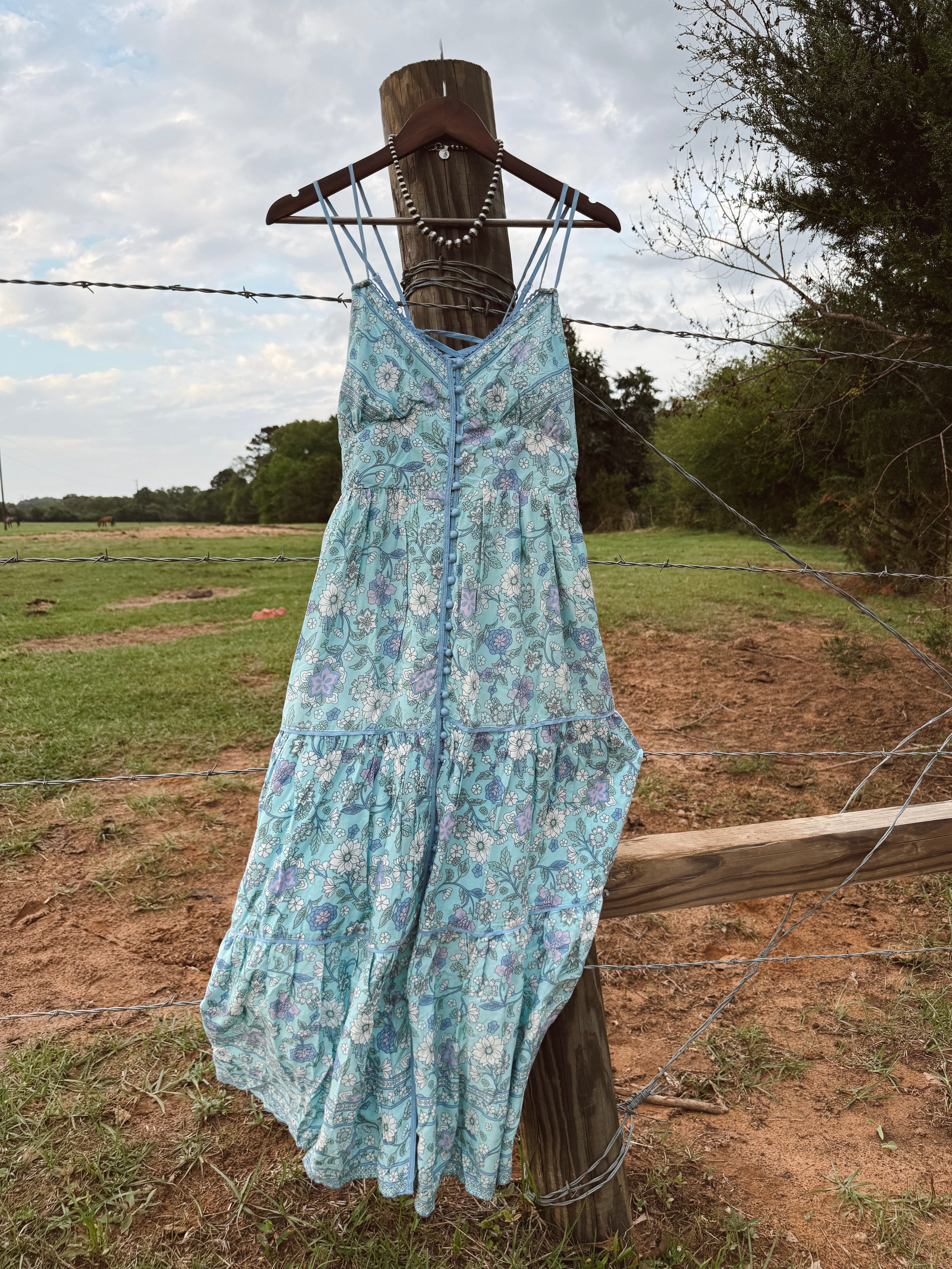 The Blue Iris Maxi Dress