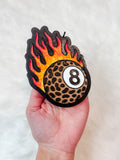 Leopard 8 Ball Freshie