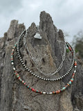 3-pc Sterling Silver Canyon Clay Necklace Stack