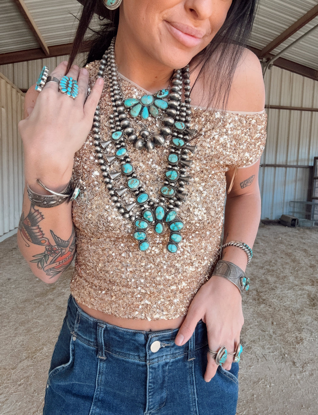 The Gold Buckle Top